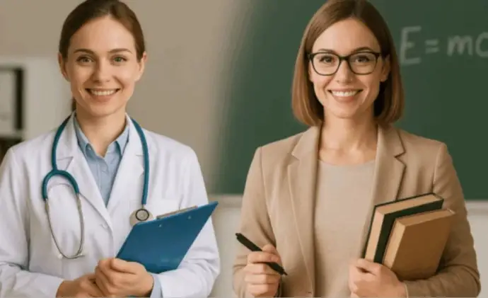 Зарплата медиков на 10 тыс. руб. больше зарплаты педагогов