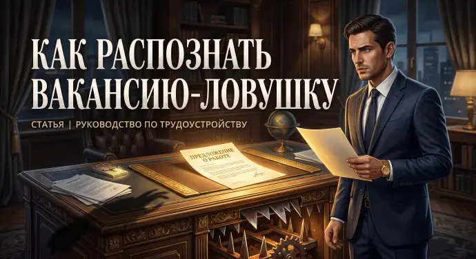 Как распознать вакансию-ловушку Как распознать вакансию-ловушку
