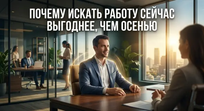 ПОЧЕМУ ИСКАТЬ РАБОТУ СЕЙЧАС ВЫГОДНЕЕ, ЧЕМ ОСЕНЬЮ