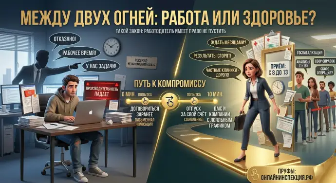 МЕЖДУ ДВУХ ОГНЕЙ: РАБОТА ИЛИ ЗДОРОВЬЕ?