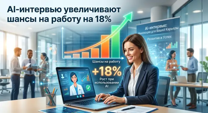 AI-интервью увеличивают шансы на работу на 18% AI-интервью увеличивают шансы на работу на 18%