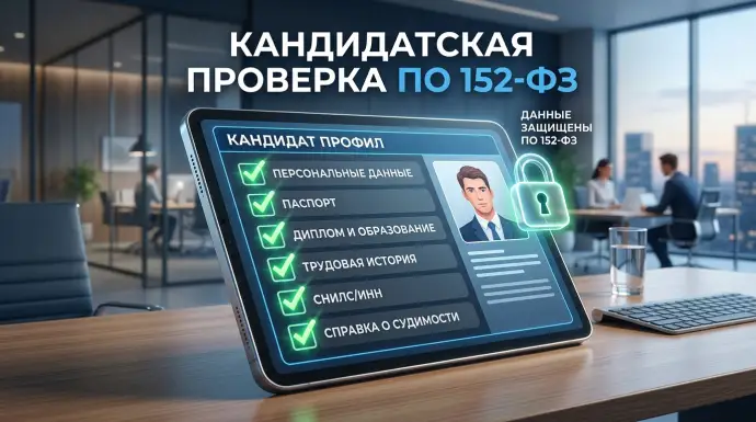 ПРОВЕРКА КАНДИДАТОВ ПО 152-ФЗ. КАК АВТОМАТИЗИРОВАТЬ ПРОЦЕСС И НЕ НАРУШИТЬ ЗАКОН