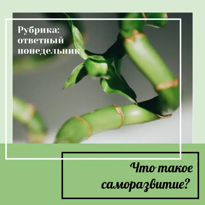 Что такое саморазвитие?